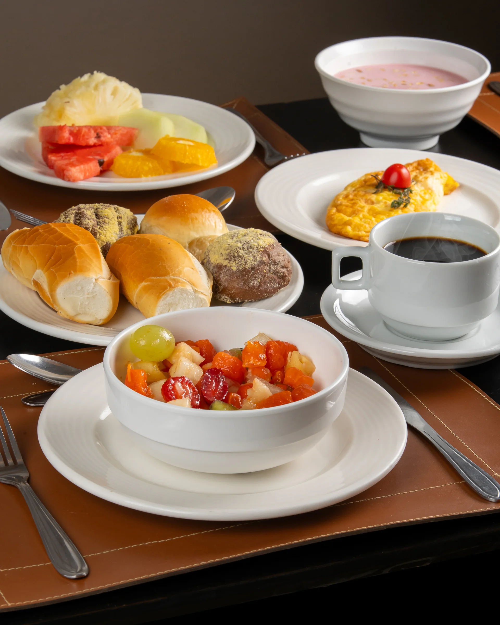 Café da manhã do Restaurante Américas